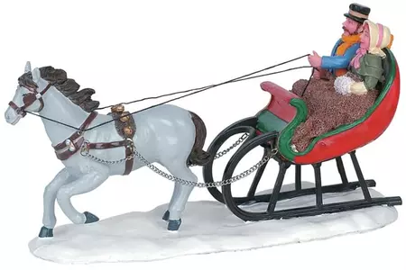 Lemax sleigh ride kerstdorp tafereel Caddington Village 2006 - afbeelding 1