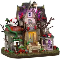 Lemax slithering gardens verlicht huisje Spooky Town 2024 - afbeelding 1
