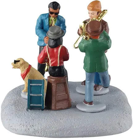 Lemax small jazz band kerstdorp tafereel Caddington Village 2025 - afbeelding 4