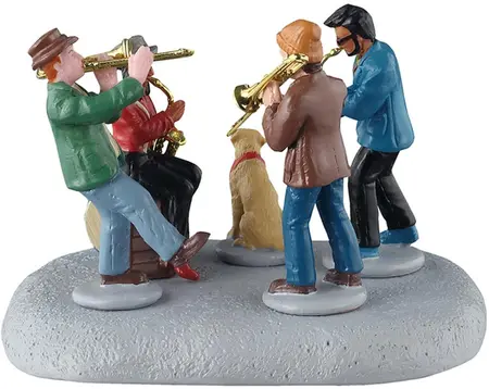 Lemax small jazz band kerstdorp tafereel Caddington Village 2025 - afbeelding 5