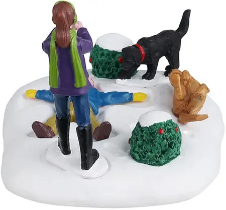 Lemax snow angel's best friend kerstdorp tafereel Vail Village 2024 - afbeelding 3