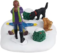 Lemax snow angel's best friend kerstdorp tafereel Vail Village 2024 - afbeelding 3