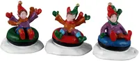 Lemax snow tubers kerstdorp figuur type 4 Santa's Wonderland 2026