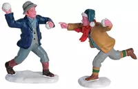 Lemax snowball fun s/2 kerstdorp figuur type 2 Caddington Village 2006
