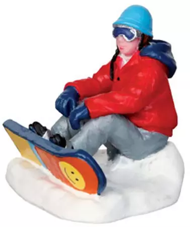 Lemax snowboarding breather kerstdorp figuur type 1 Vail Village 2014