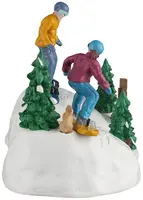 Lemax snowboarding practice kerstdorp tafereel Vail Village 2026 - afbeelding 2