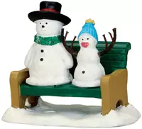 Lemax snowdad & snowbaby kerstdorp figuur type 2 Vail Village 2015