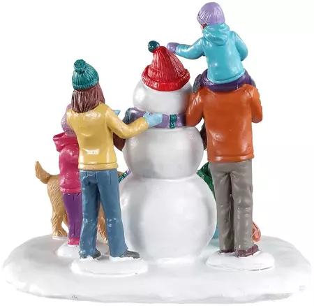 Lemax snowman teamwork kerstdorp tafereel Vail Village 2020 - afbeelding 4