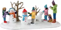 Lemax snowmen friends kerstdorp tafereel Vail Village 2023 - afbeelding 1