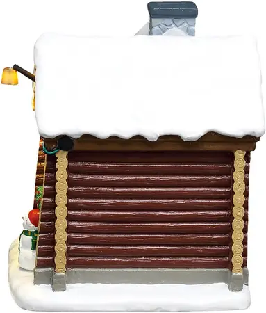 Lemax snowshoe cabin verlicht kersthuisje Vail Village 2026 - afbeelding 3