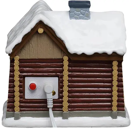 Lemax snowshoe cabin verlicht kersthuisje Vail Village 2026 - afbeelding 4