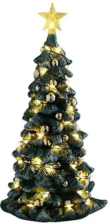 Lemax snowy christmas tree, clear light verlichte boom 2025 - afbeelding 1