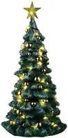 Lemax snowy christmas tree, clear light verlichte boom 2025 - afbeelding 2