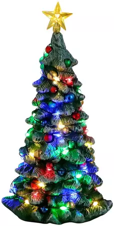 Lemax snowy christmas tree verlichte boom 2023 - afbeelding 1