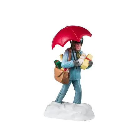 Lemax snowy delivery kerstdorp figuur type 2 Vail Village 2024
