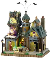 Lemax spells abound bewegend huisje Spooky Town 2025