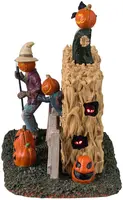 Lemax spooky scarecrows verlicht tafereel Spooky Town 2024 - afbeelding 3