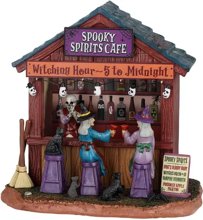 Lemax spooky spirits cafe huisje Spooky Town 2026 - afbeelding 1