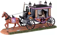 Lemax spooky victorian hearse tafereel Spooky Town 2022 - afbeelding 1