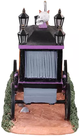 Lemax spooky victorian hearse tafereel Spooky Town 2022 - afbeelding 3