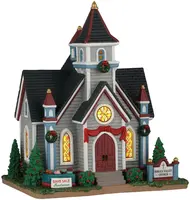 Lemax spruce valley church verlichte kerk Caddington Village 2026 - afbeelding 1
