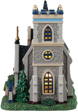 Lemax st. oswald's church verlicht kersthuisje Caddington Village 2025 - afbeelding 4