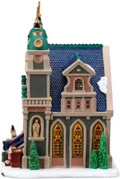 Lemax st.stanislaus cathedral verlichte kerk Caddington Village 2026 - afbeelding 2