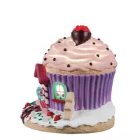 Lemax strawberry bungalow verlicht kerstdorp tafereel Sugar 'N' Spice 2022 - afbeelding 3