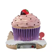 Lemax strawberry bungalow verlicht kerstdorp tafereel Sugar 'N' Spice 2022 - afbeelding 4