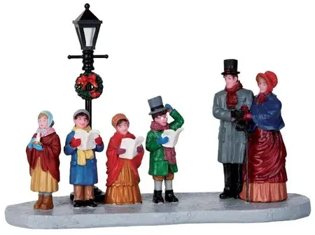 Lemax street lamp serenade kerstdorp tafereel 2016