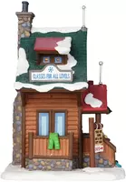 Lemax sugar pine ski school verlicht kersthuisje Vail Village 2014 - afbeelding 3