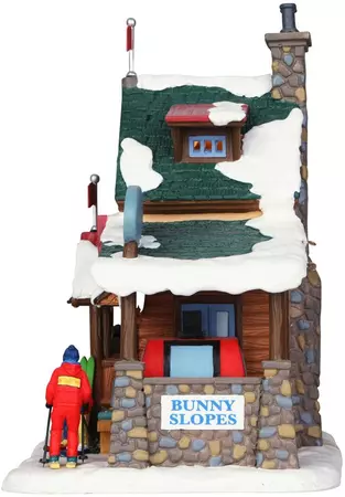 Lemax sugar pine ski school verlicht kersthuisje Vail Village 2014 - afbeelding 2