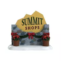 Lemax summit sign kerstdorp accessoire Vail Village 2018