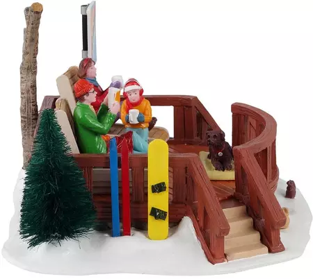 Lemax sun on the slopes kerstdorp tafereel Vail Village  2021 - afbeelding 3