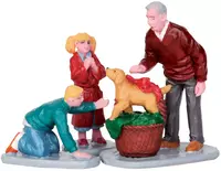 Lemax surprise!, set of 3 kerstdorp figuur type 4 2015