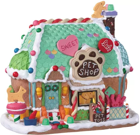 Lemax sweet little pet shop verlicht kersthuisje Sugar 'N' Spice 2020 - afbeelding 1