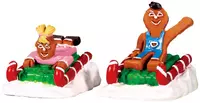 Lemax sweet sledding s/2 kerstdorp figuur type 3 Sugar 'N' Spice 2017