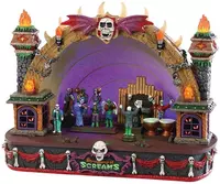 Lemax symphony of screams bewegend huisje Spooky Town 2019