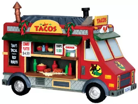 Lemax taco food truck kerstdorp tafereel 2014 - afbeelding 1