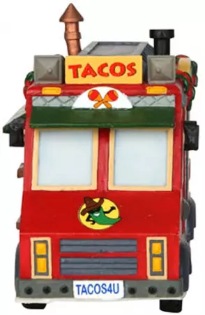 Lemax taco food truck kerstdorp tafereel 2014 - afbeelding 2