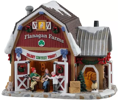 Lemax talent contest at flanagan's barn verlicht kersthuisje Harvest Crossing 2021 - afbeelding 1