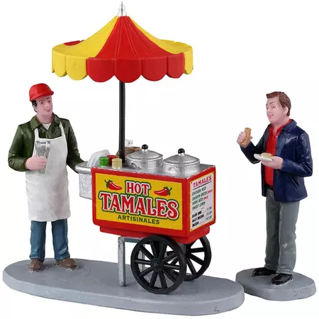 Lemax tamale cart, set of 2 kerstdorp figuur type 5 2023