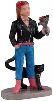 Lemax tattoo katarina & cat halloween figuur Spooky Town 2022