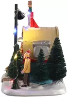 Lemax ted's tree lot verlicht kerstdorp tafereel Vail Village 2021 - afbeelding 4