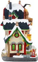 Lemax teddy bear factory verlicht kersthuisje Caddington Village 2025 - afbeelding 3