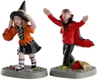 Lemax terrified trick-or-treaters s/2 halloween figuur Spooky Town 2020