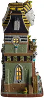 Lemax that´s a wrap mummy mortuary verlicht huisje Spooky Town 2022 - afbeelding 2