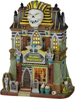 Lemax that´s a wrap mummy mortuary verlicht huisje Spooky Town 2022 - afbeelding 1