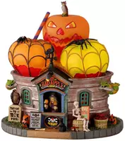 Lemax the bad apple shop verlicht huisje Spooky Town 2021 - afbeelding 1