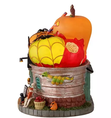 Lemax the bad apple shop verlicht huisje Spooky Town 2021 - afbeelding 3